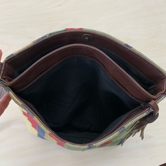 Vintage southwestern Boho Woven Crossbody Bag like Freepeople - Picture 5 of 5